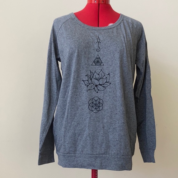 New small yoga top t-shirt lotus - Picture 1 of 7